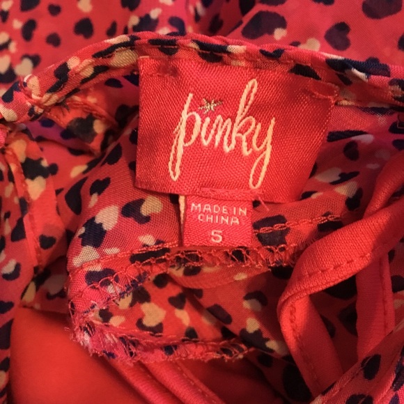 NWOT Pinky Girls size 5 flowy heart blouse w/tank - Picture 5 of 7